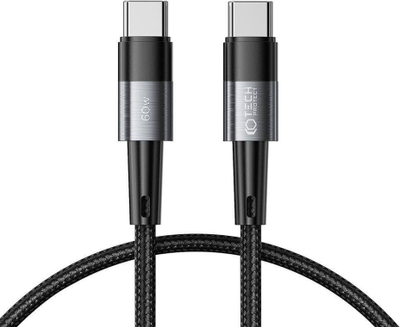 Kabllo USB-C Tech-Protect UltraBoost, PD 60W 3A, 50cm, gri