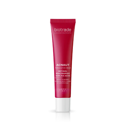 Krem për fytyrë Biotrade Acnaut Triple Active Action, 30 ml