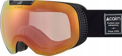 Syze bore Cairn Ultimate Evolight NXT, me lente fotokromatike, sferike, të zeza me portokalli