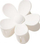 Шнола за коса Ecarla Flower Hair Clip XL, форма цвет, бела