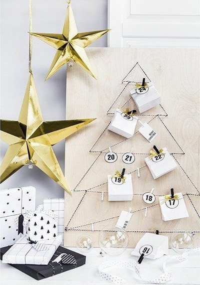 Yll dekorativ prej letre Paper Star 45 cm, ngjyrë ari