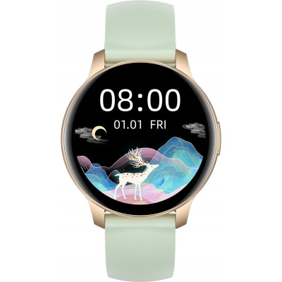 Orë inteligjente Oromed ORO Active Pro 1, monitorim shëndeti, rezistente ndaj ujit, jeshile pastel