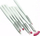Set furçash për nail art Sunone White, 8 copë, dorezë e rehatsheme, i bardhë