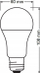 Llambë LED Osram E27 8.8W, 2700K, me sensor drite