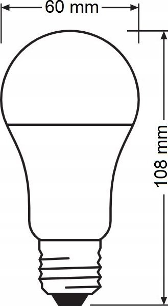 Llambë LED Osram E27 8.8W, 2700K, me sensor drite