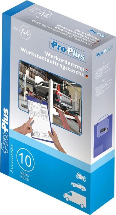 Mbajtëse dokumentesh ProPlus Workshop A4 580042, set me 10 copë, me xhep çelsash, vjollcë