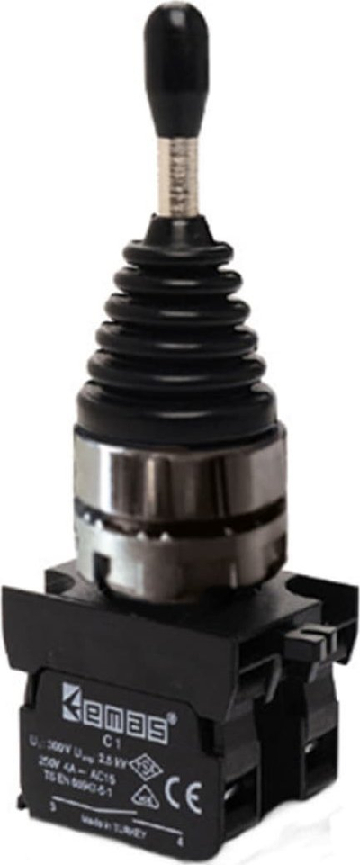 Joystick Emas CM T0-CM101DJ20, 2 pozicione stabile, 2NO, IP65