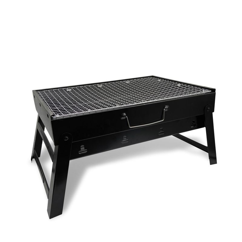 Grill me qymyr Maestro MR 1010, 43x29 cm, tip valixhe, ngjyrë karboni