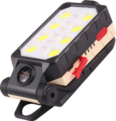 Llambë pune ZD91, LED COB, rikarikueshme me USB, e zezë