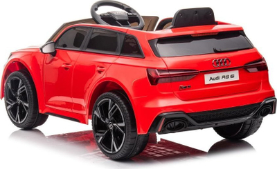 Makina elektrike për kalamoj Audi RS6, me telekomandë, LED, e kuqe