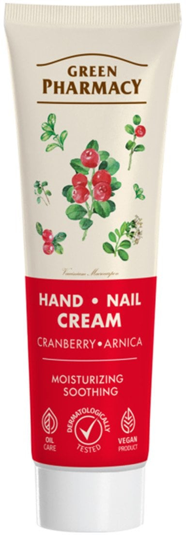 Krem duarsh dhe thonjsh Greenpharmacy Cranberry and Arnica, 100 ml