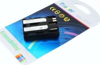 Bateri për kamerë Travor Canon BP-511A, 1600mAh, 7.4V, gri