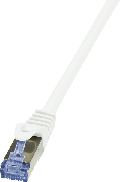 Мрежен кабел ЛогиЛинк CQ3141S, CAT 6a S/FTP, 50m, бел