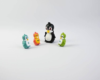 Lodër plastike Tencheng Penguin, set me pinguinë magnetikë, me muzikë dhe ecje, shumëngjyrësh