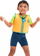 Jelek noti për kalamajt e vegjël Infant Learn to Swim Aanadi Bengali Tiger Cub, me shkumë notuese, me zinxhir përpara, portokalli