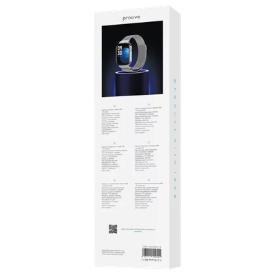 Orë inteligjente Proove Elysium, 2.04" AMOLED, ngjyra silver glossy