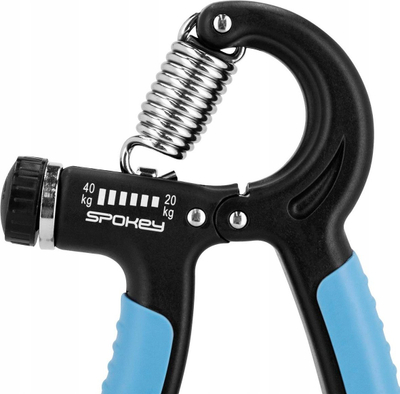 Grip dore Spokey Hand And Palm, rezistencë e rregullueshme 20-40 kg, i zi