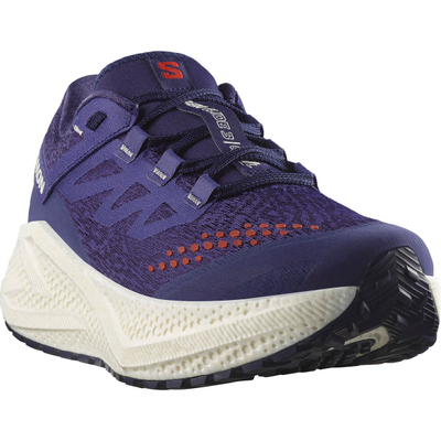 Atlete vrapimi Salomon Aero Glide 3 GRVL, me pjesë sipër tekstili, taban Contagrip, blu