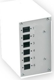 Panel i përparmë Techly I-CASE DIN-SPL6SCST, 6 porta fibrë optike, metalik, gri
