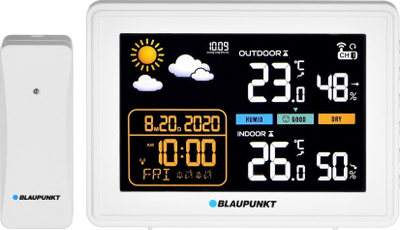 Stacion moti Blaupunkt WS30WH, ekran LCD, sensorë pa tela, i bardhë
