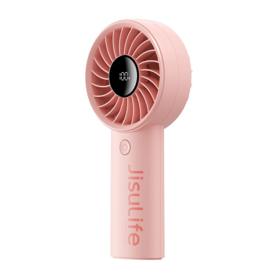 Ventilator dore Jisulife, portativ, 5000mAh, me ekran LED, i zi