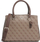 Çantë për femra Guess Monogram Patterned Satchel Bag, e kaftë