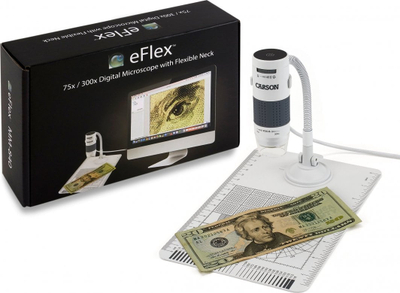 Дигитален микроскоп Карсон eFlex MM-840, 75x 300x, ЛЕД светло, со УСБ