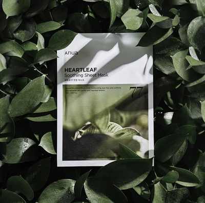 Maskë qetësuese Anua Heartleaf 77%, 1 copë