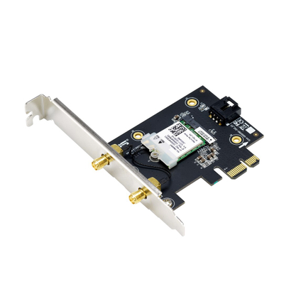 Kартичка за мрежа Asus PCE-AX1800, PCIe, Wi-Fi 6, Bluetooth 5.2, 1775 Mbps, црна