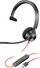 Kufje me mikrofon Poly Blackwire 3315, USB A, Microsoft Teams, të zeza