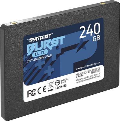 SSD диск Patriot Burst Elite, 240GB, 2.5" SATA III