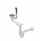 Sifon lavamani Quadron 3 1/2", SAVE SPACE, gri