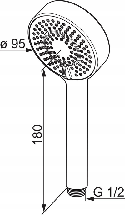 Dorezë dushi Oras Apollo 254022, 3 rryma, Eco, krom