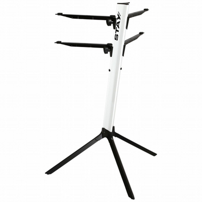 Stativ tastiere STAY Slim Two Tier, për 2 tastiera, i bardhë