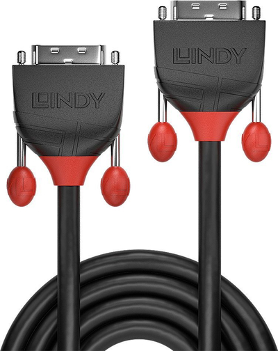Kabllo Lindy DVI-D në DVI-D, 5m, e zezë