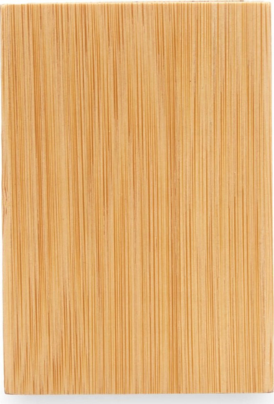 Kupë furçe dhëmbësh Berilo, katrore, bambu, 6.8 x 6.8 x 9.7 cm, kafe