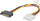 Kabëll Lanberg Molex 4-pin SATA 15-pin (CA-SAHD-10CU-0015), 15cm