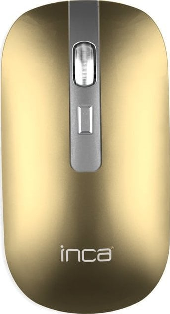 Maus INCA IWM-531RS, wireless dhe Bluetooth, 1600 DPI, argjendtë metalik