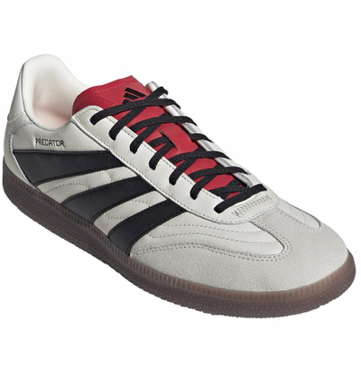 Këpucë futbolli për mrena Adidas Predator Freestyle, pa lidhëse, për parket, të bardha