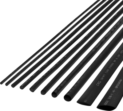 Tub tkurrës me nxehtësi Cabletech, 10 mm, 1 m, i zi