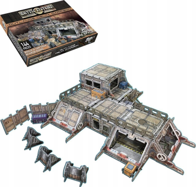 Set terreni sci-fi Battle Systems SciFi Terrain, modular 3D, 28mm, me printim me ngjyra, shumëngjyrësh