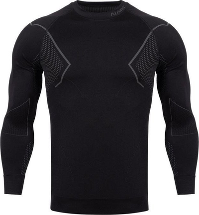 Bluzë termo Alpinus Active Base Layer për burra, M, e zezë me gri