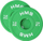 Pllaka olimpike fraksionale HMS CBRS10, 2 x 1 kg, gome, jeshile