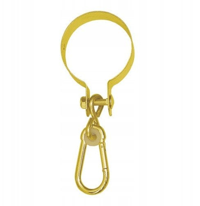 Mbajtëse lëkundëse Domax 80 mm me karabiner, 70 kg, ngjyrë ari