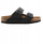 Sandale Birkenstock Arizona, lëkurë e zezë e vajosme, shollë e formume për këmbë