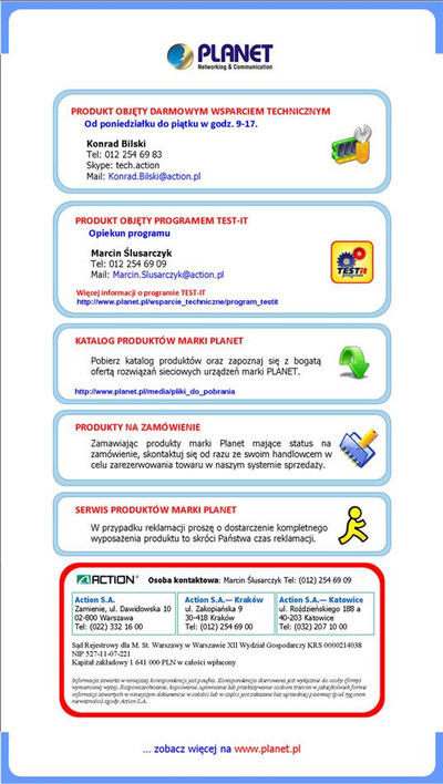 Media konvertues Planet GT-802S RJ45, 1000Mbps, single mode 10km
