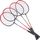 Set badminton Techman për 4 veta, 2 toptha, çelik
