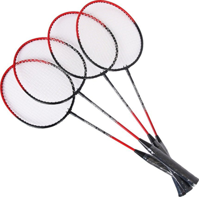Set badminton Techman për 4 veta, 2 toptha, çelik