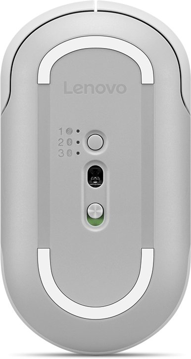 Безжичен глушец Lenovo 700 Multi Device, тивок, 4000 DPI, бел