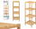 Raft dushi Berilo Bamboo Shelf BAMY, bambu, 32 x 33 x 108 cm, kafe